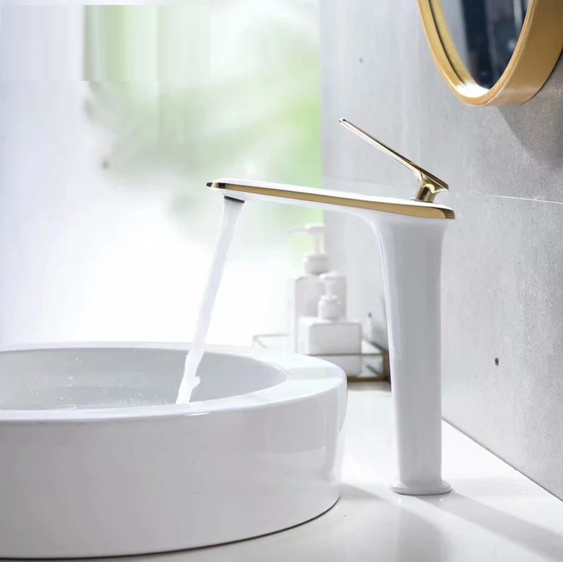 Baterie Lavoar Inalta Luxury Line Golden White 004 Sink Battery