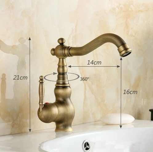 Baterie Lavoar Medie Bronz Antichizat 1729D Sink Faucet
