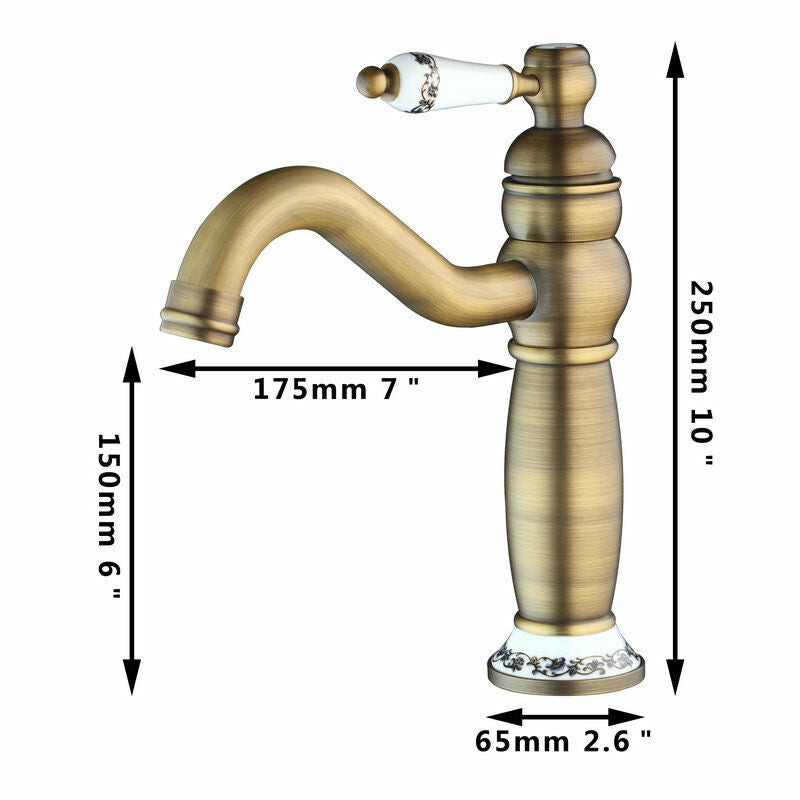 Baterie Lavoar Medie Bronz Antichizat 1761D Sink Faucet