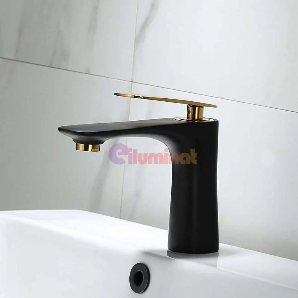 Baterie Lavoar Medie Luxury Line Gold And Black 008 Sink Faucet