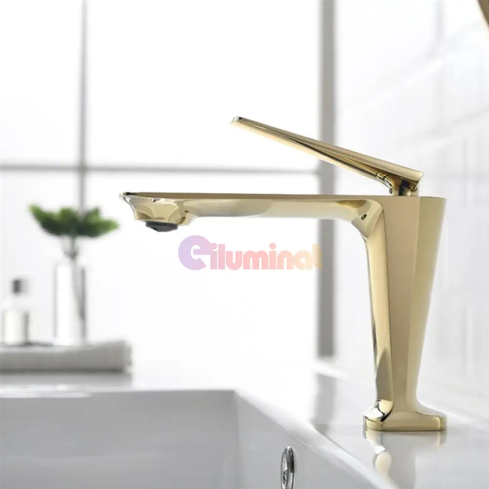 Baterie Lavoar Medie Luxury Line Golden Beauty 001 Sink Faucet