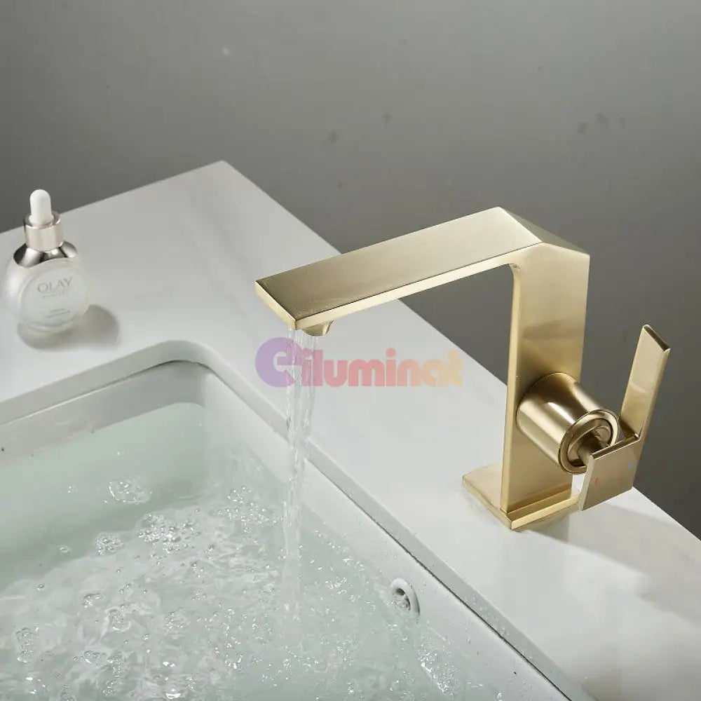 Baterie Lavoar Medie Modern Line Aurie Smk025 Modern Faucet