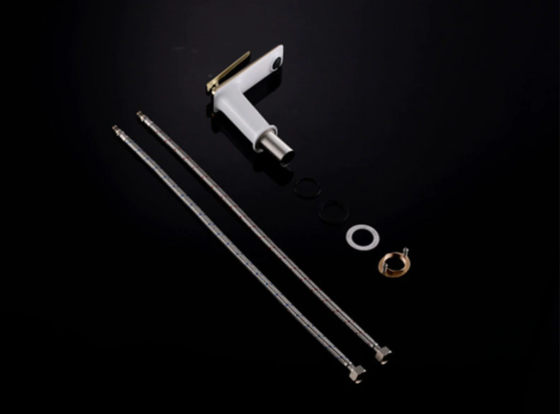 Baterie Lavoar Medie Luxury Line Golden White 005 Modern Faucet