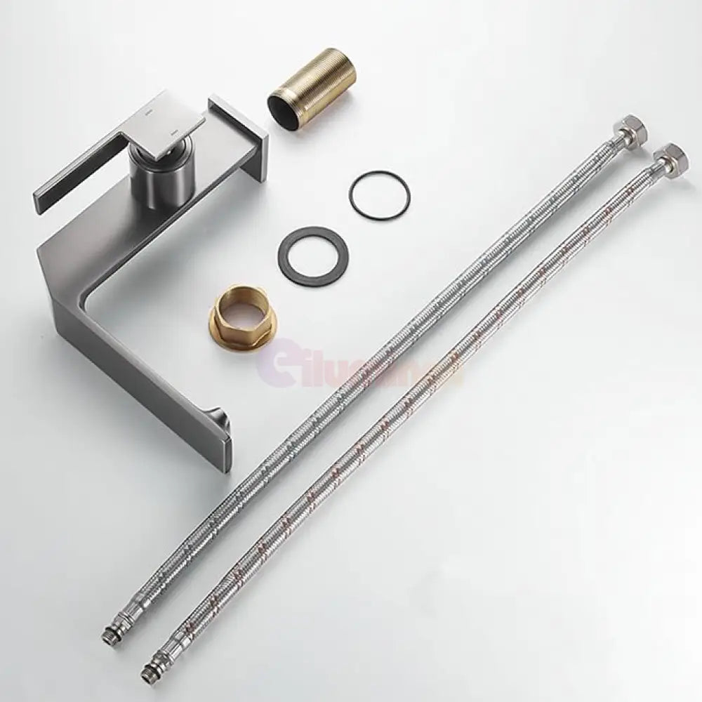 Baterie Lavoar Medie Modern Line Gri Mat Smk024 Modern Faucet