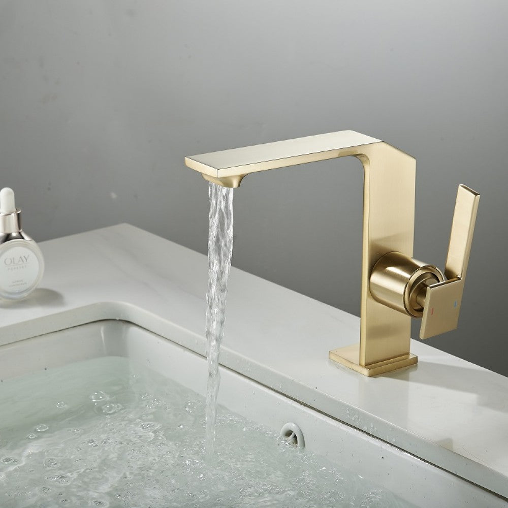 Baterie Lavoar Medie Modern Line Aurie Smk025 Modern Faucet