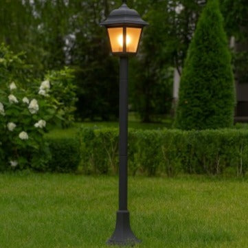 Stalp De Gradina Tip Felinar Negru 1xE27 120CM STALP ORNAMENTAL GARDEN POLE