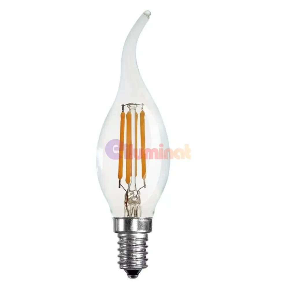 Bec Led E14 4W Filament Flacara Bulb