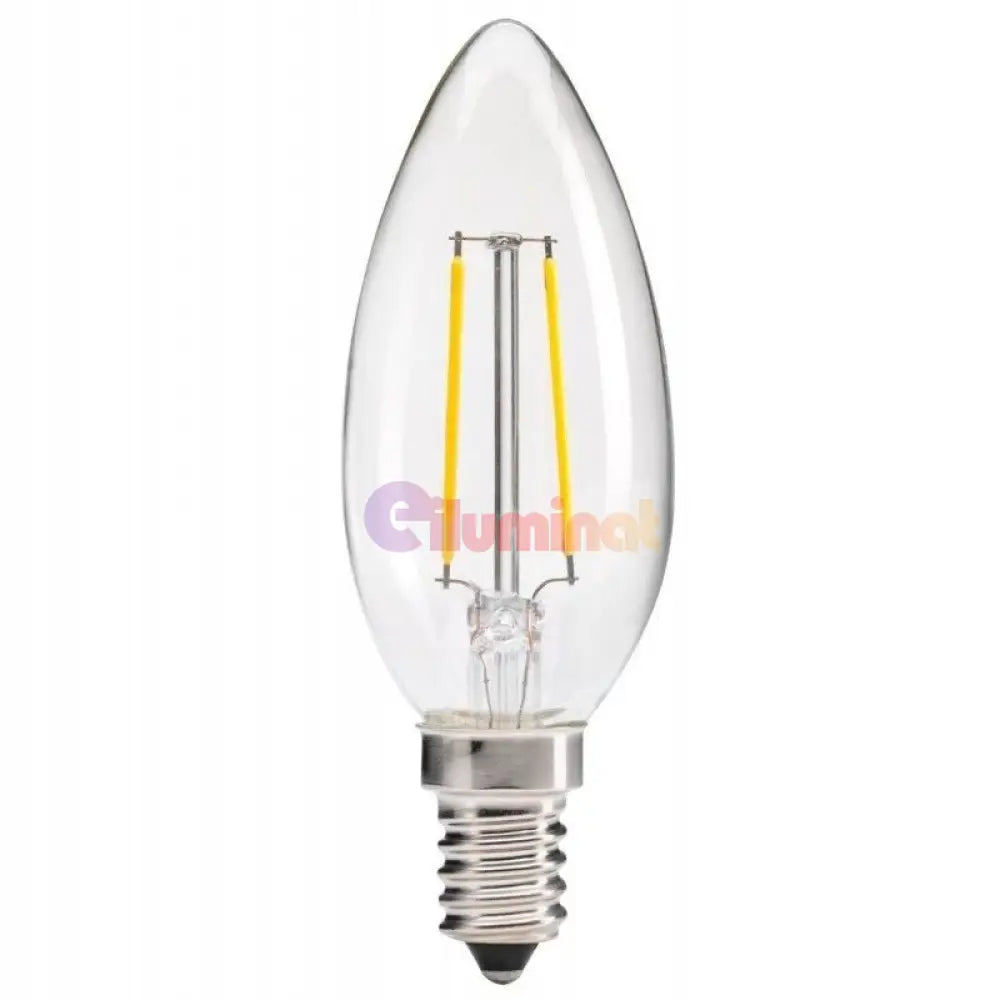 Bec Led E14 4W Filament Lumanare Bulb