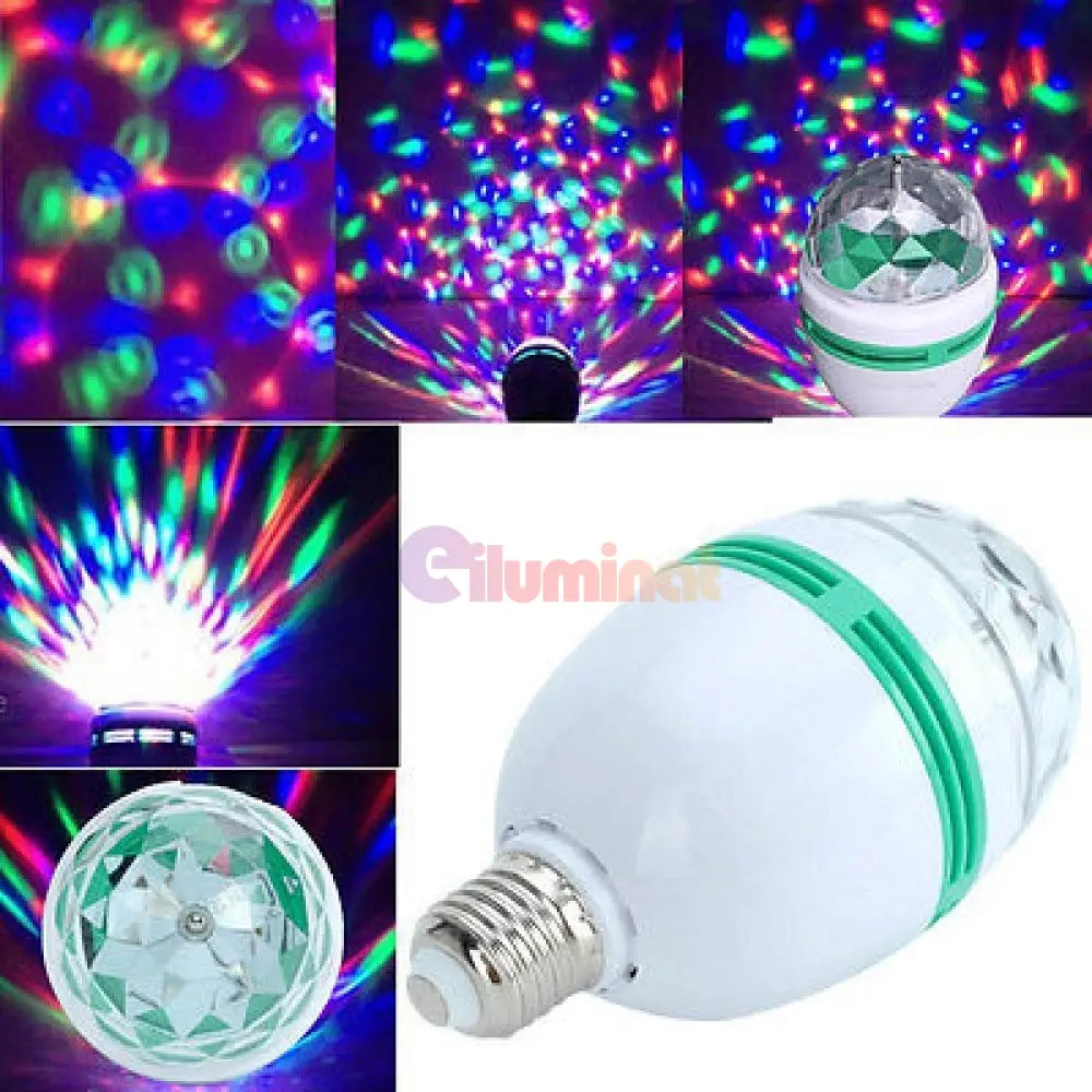 Bec Led E27 3W Cristal Multicolor Autorotativ Bulb