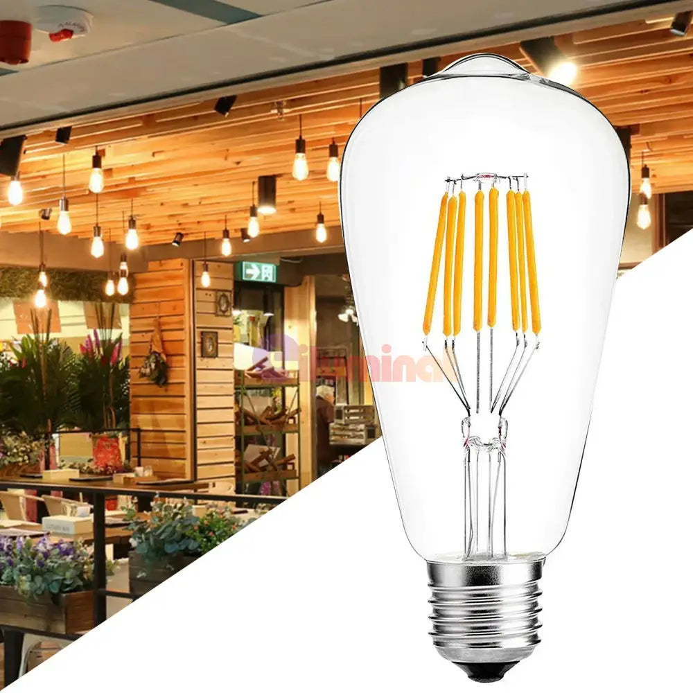 Bec Led E27 4W Filament St64 Dimabil Bulb