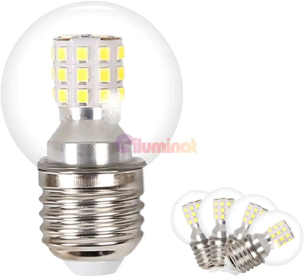 Bec LED E27 G45 9W SMD Transparent LED BULB
