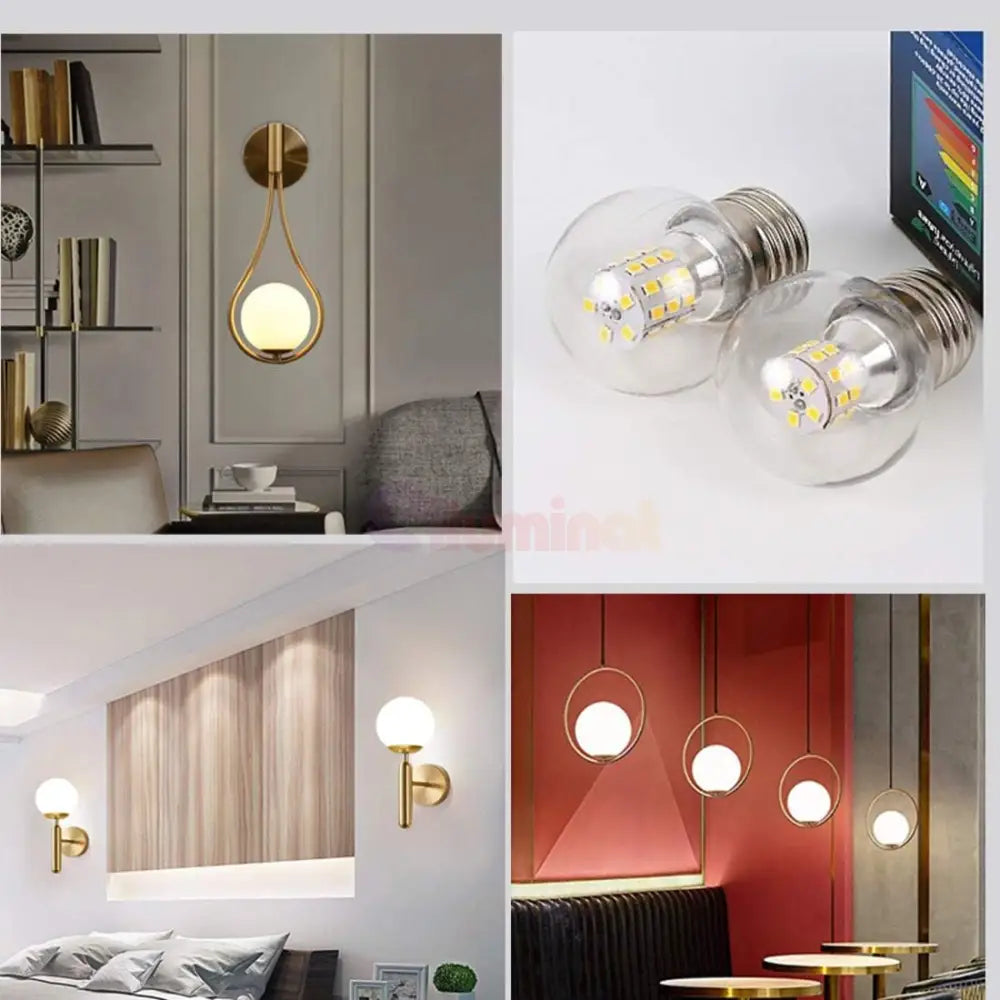 Bec LED E27 G45 9W SMD Transparent LED BULB