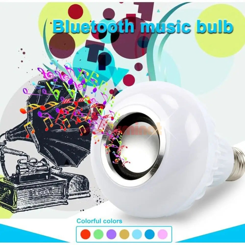 Bec Led Smart Rgb Cu Boxa Si Bluetooth Telecomanda Bulb