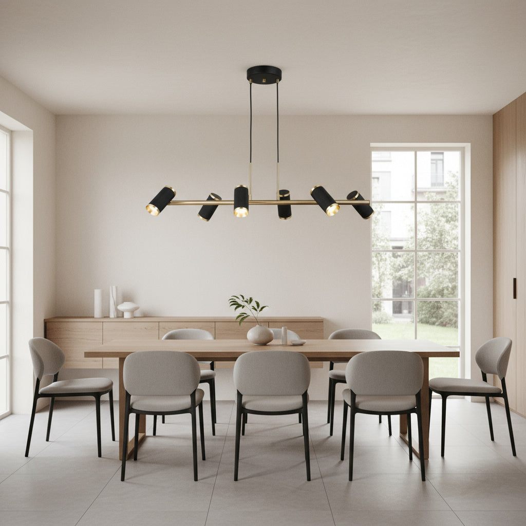 Lustra Suspendata cu 6 Spoturi Reglabile SILVANO