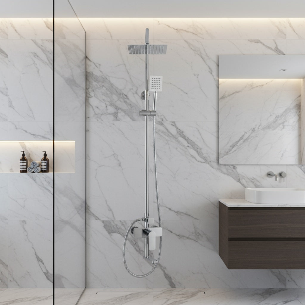 Coloana de Dus Cromata din Alama Sanitara