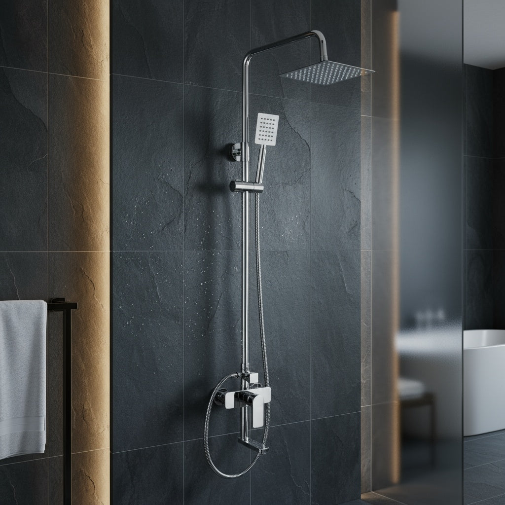 Coloana de Dus Cromata din Alama Sanitara