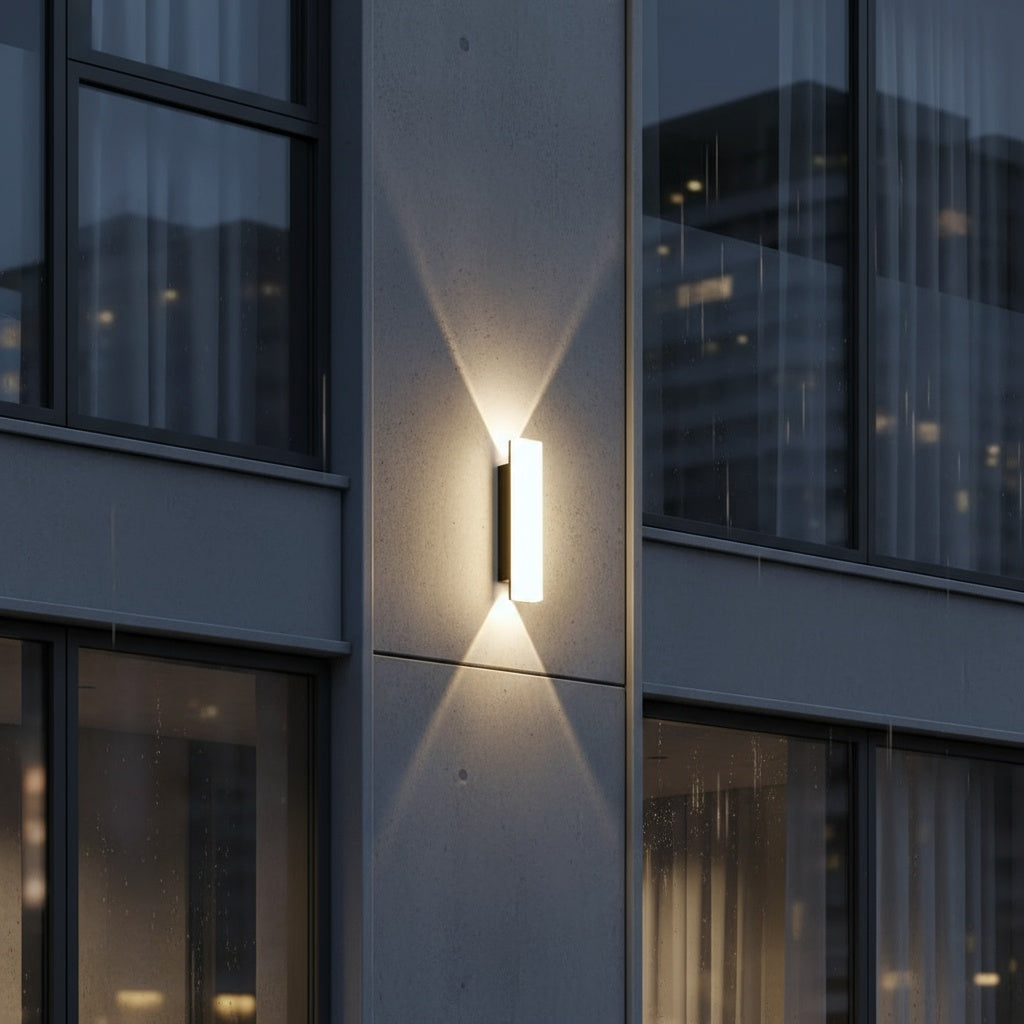 Aplice LED Solla 10W Exterior IP65 Neagra NEAGRA / APLICA PERETE / ALB CALD Wall Light Fixtures