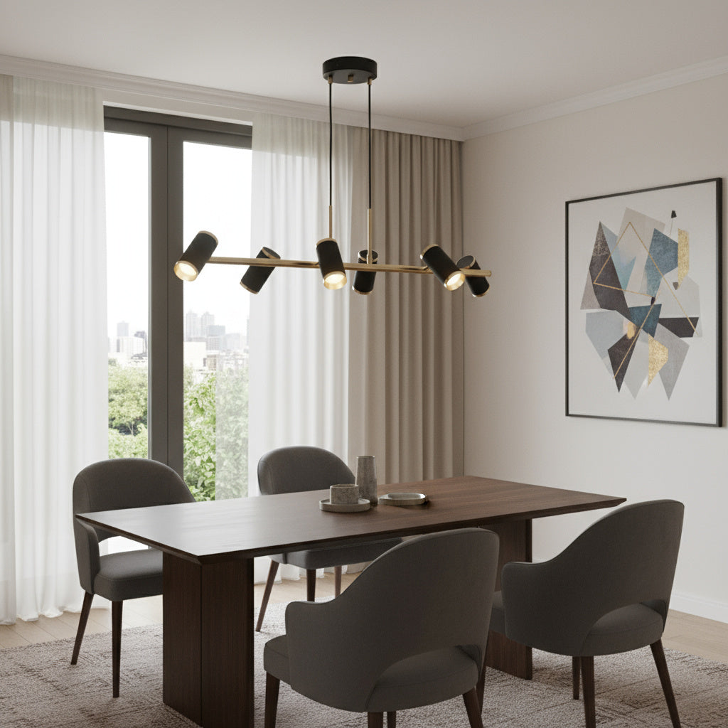 Lustra Suspendata cu 6 Spoturi Reglabile SILVANO