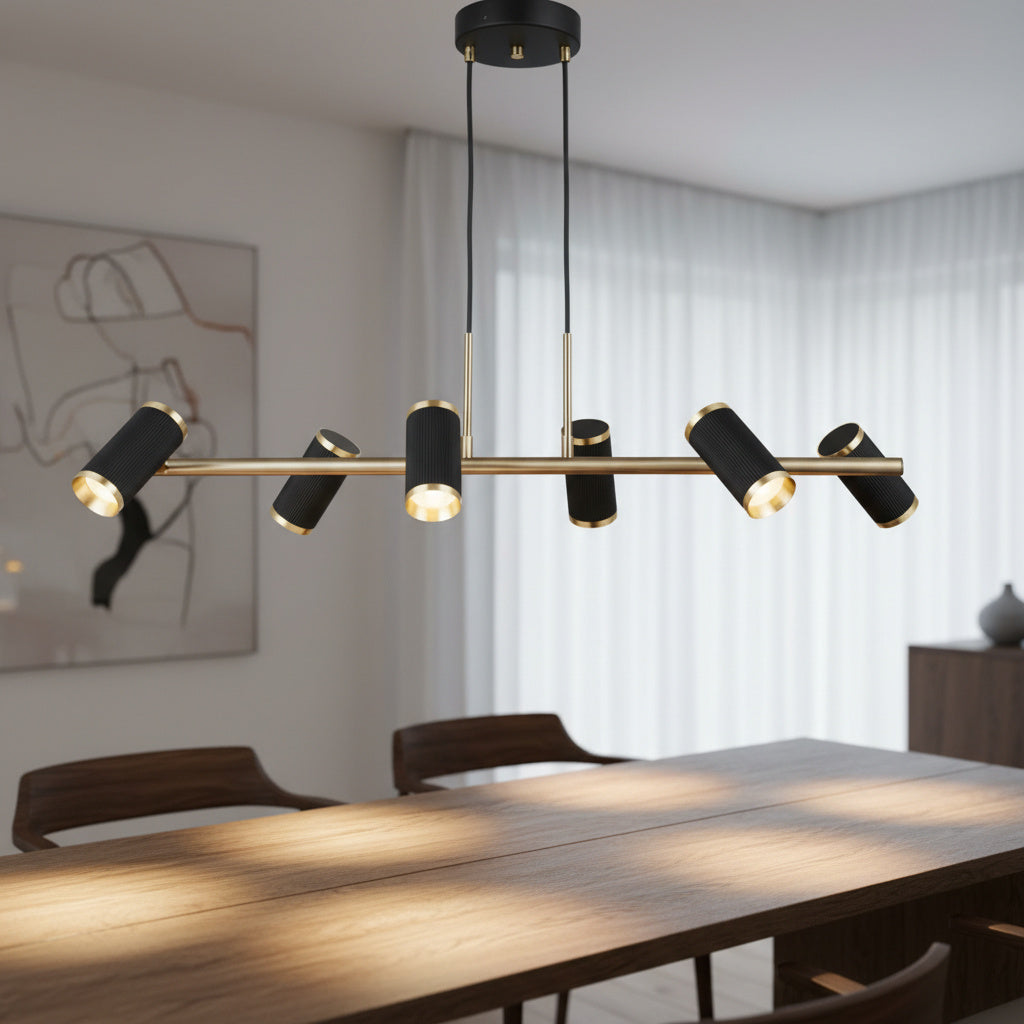 Lustra Suspendata cu 6 Spoturi Reglabile SILVANO