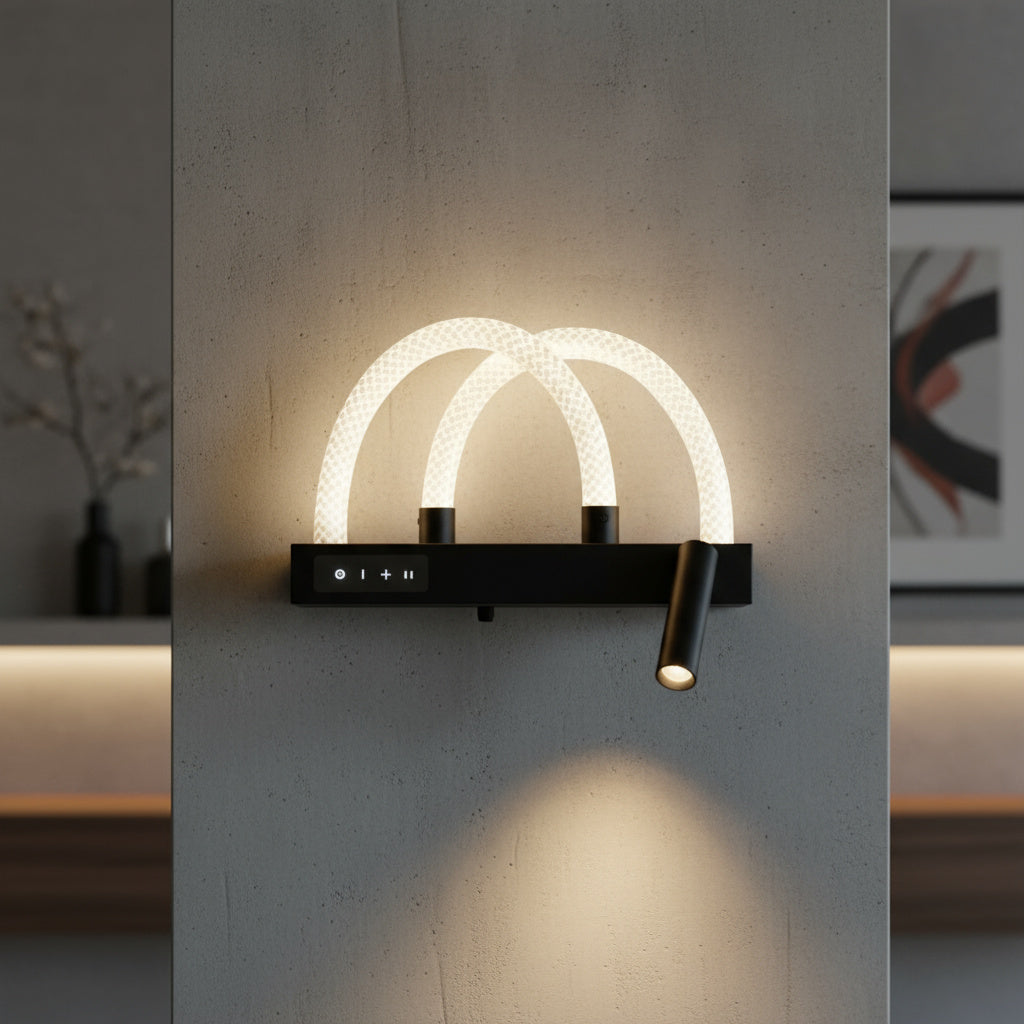 Aplica LED Tube Rope TORI Black