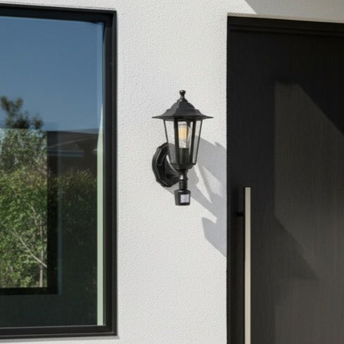 Aplica Exterior Tip Felinar cu Senzor LATERNA 4 Black 36CM NEAGRA / APLICA PERETE Wall Light Fixtures