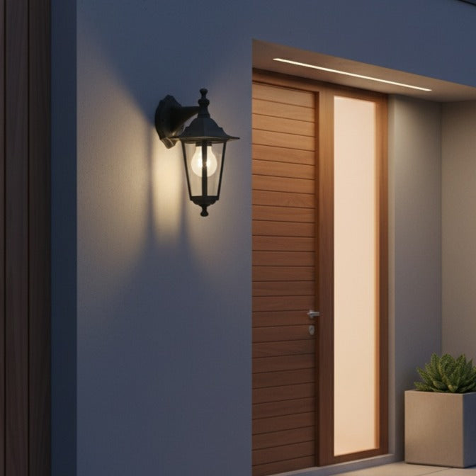 Aplica Exterior Tip Felinar LATERNA 4 Black 35CM NEAGRA / APLICA PERETE Wall Light Fixtures