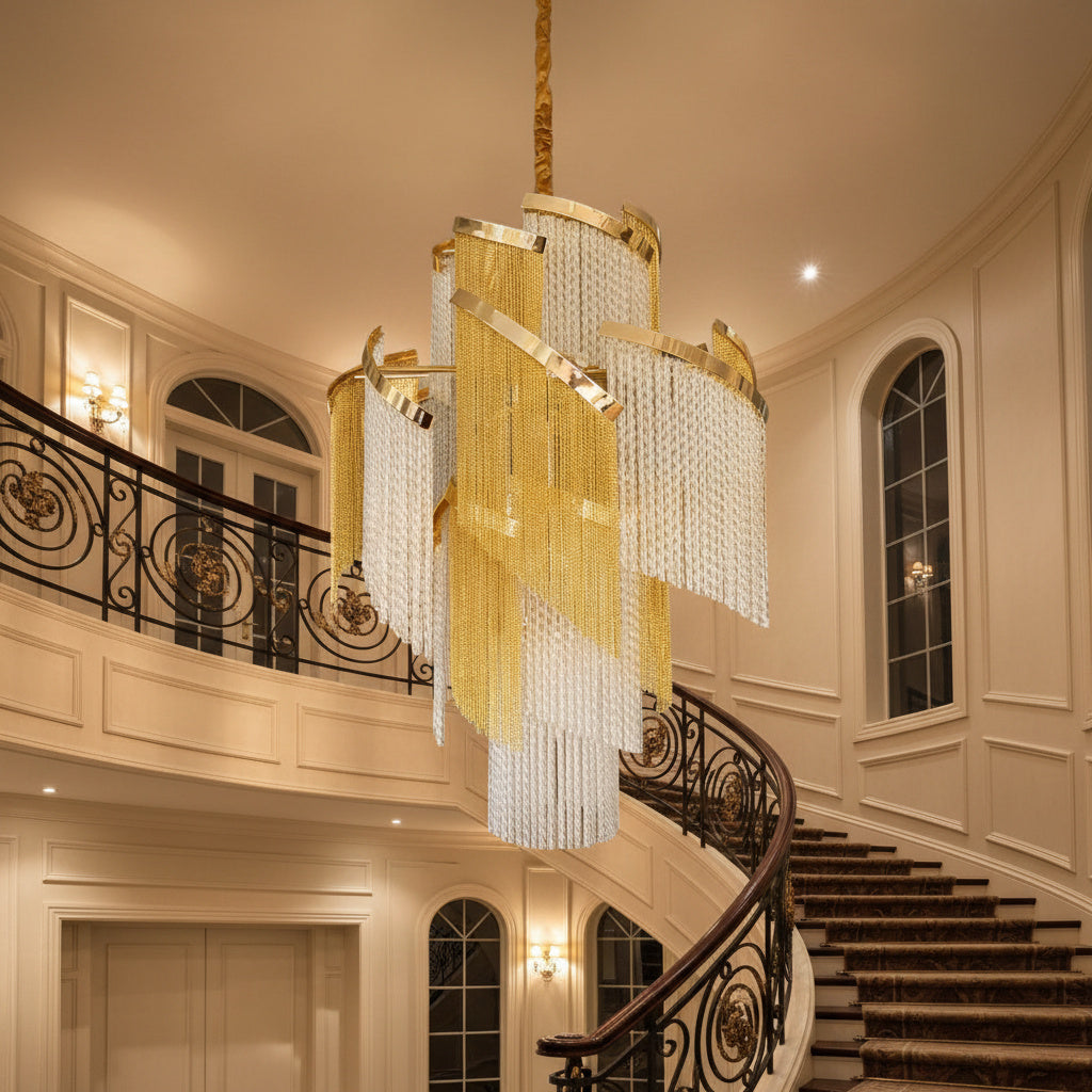 Candelabru Cristal Gold Seraphine 85CM