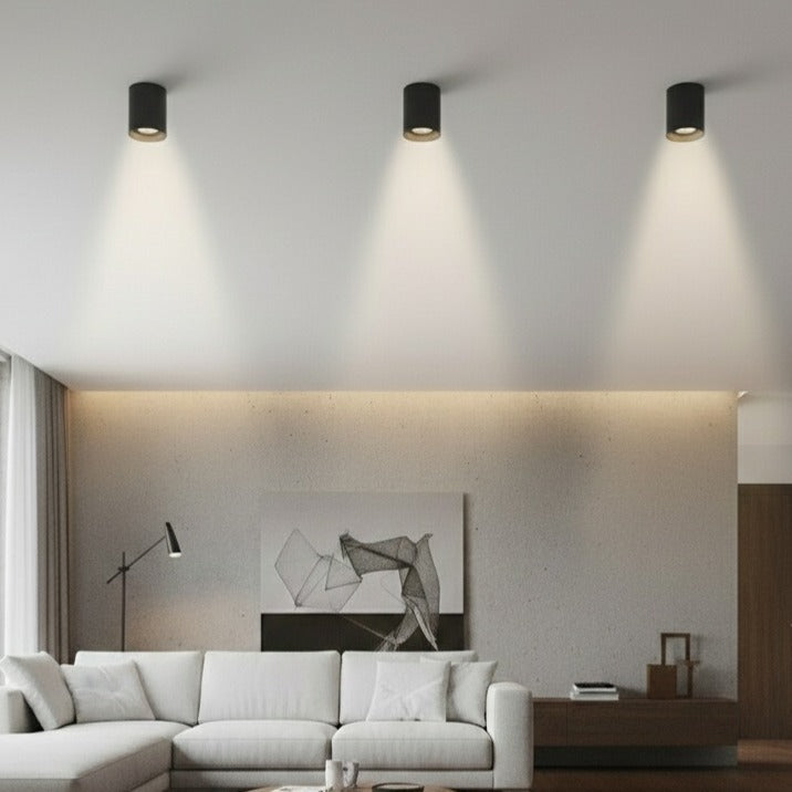 Spot Aplicat Dreptunghiular Negru Dulie GU10 12.5CM SPOT LED APLICAT / GU10 / NEAGRA led ceiling light