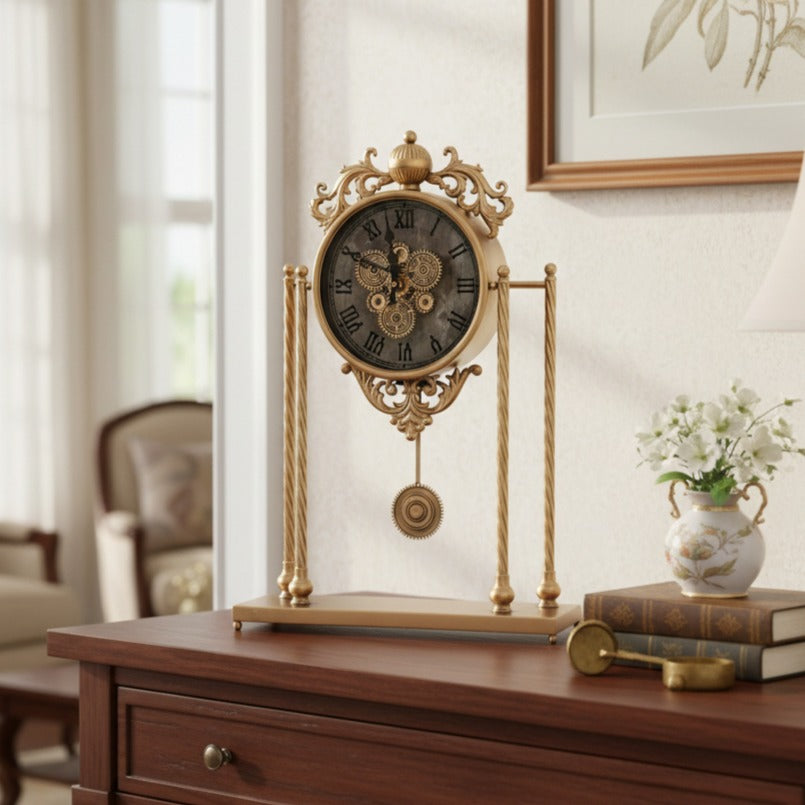 Ceas de Masa Decorativ Royal Pendulum Clock 65x45CM