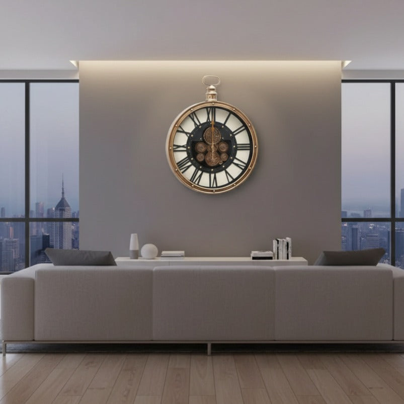 Ceas de Perete Decorativ Monarch Gear Clock 77x60CM