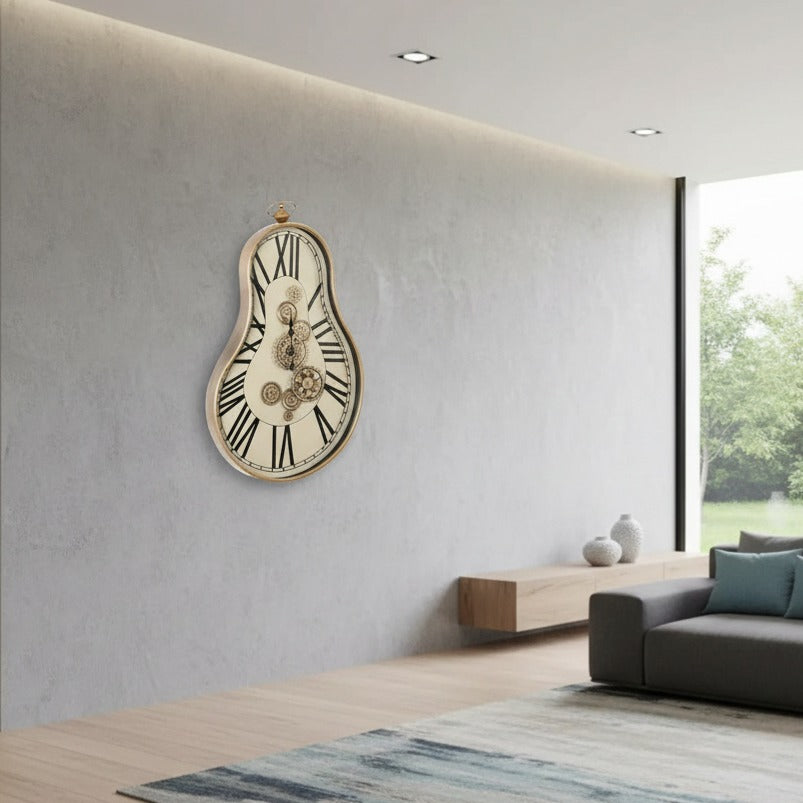 Ceas de Perete Decorativ Majestic Gear Clock 92x52CM