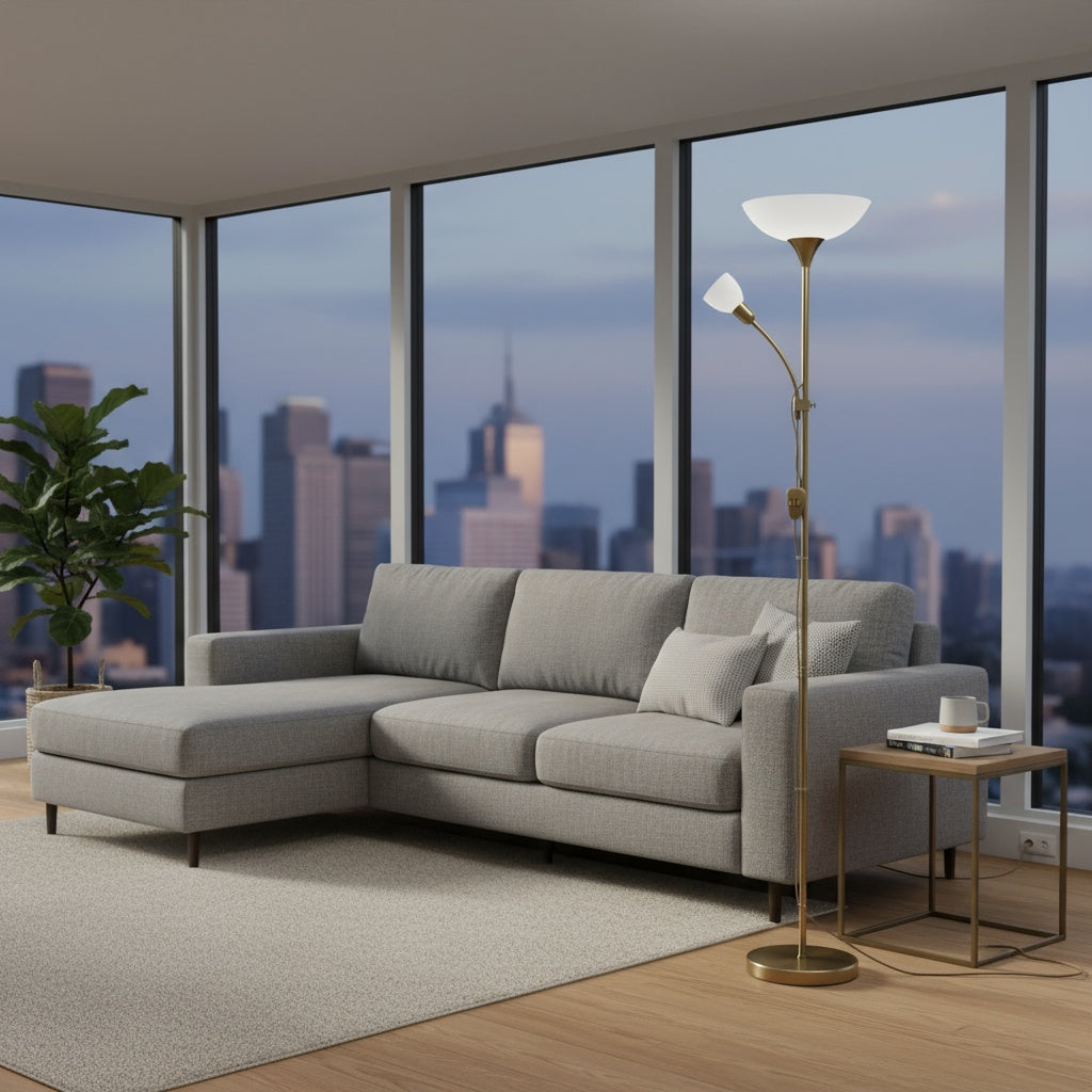 Lampadar UP 2 Gold 176.5CM Eglo