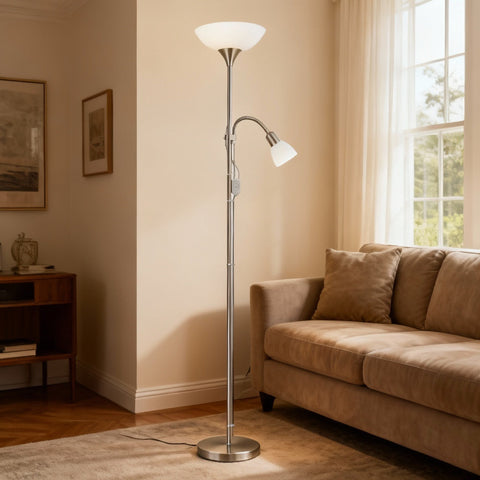 Lampadar UP 2 Silver 176.5CM Eglo Resigilat R2