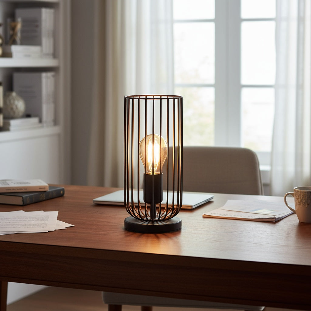 Veioza ROCCAMENA Black Eglo