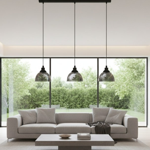 Lustra Suspendata BELESER Black 110CM NEAGRA / ABAJUR / 110CM Chandeliers