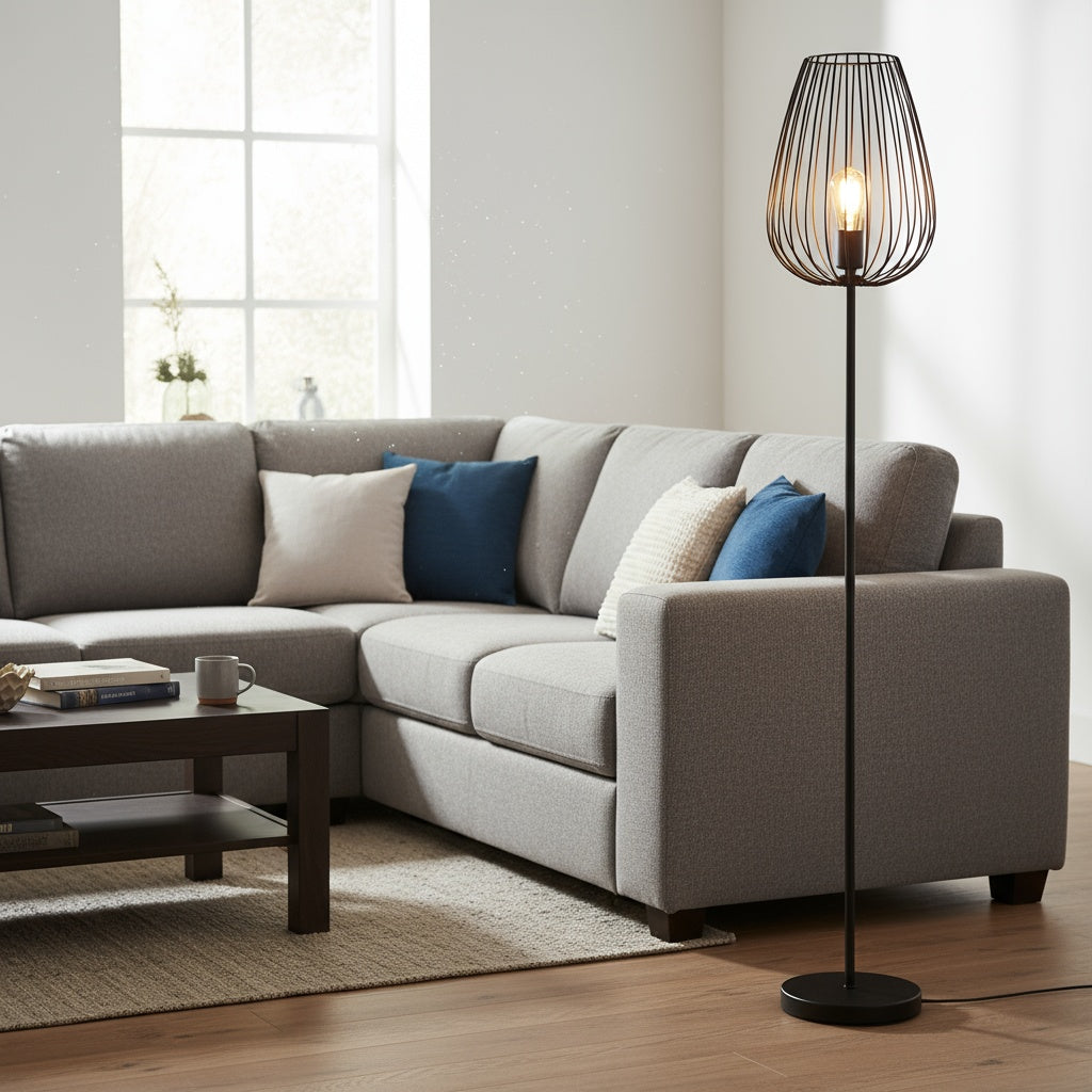 Lampadar NEWTOWN Black 160CM Eglo