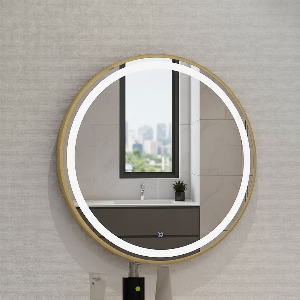 Oglinda LED Rotunda ⌀60cm Touch si 3 Lumini