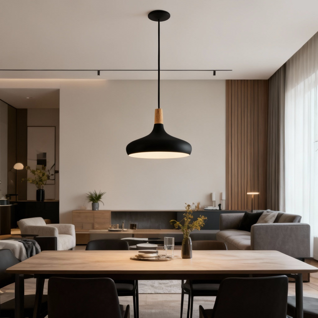 Pendul Vintage Maxi SABINAR Black 110CM Eglo NEAGRA / VINTAGE SI RETRO DESIGN Lighting Fixtures