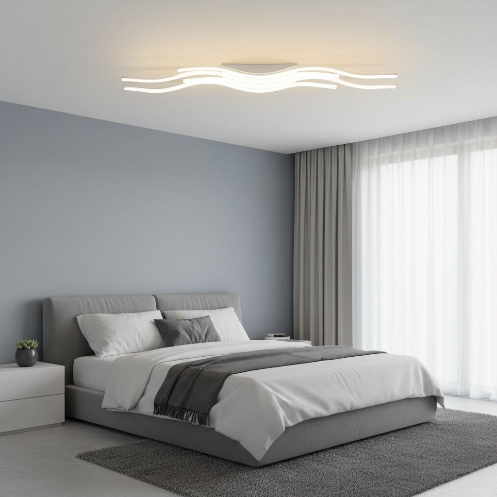 Lustra LED VECTRA White Echivalent 700W Telecomanda Chandeliers