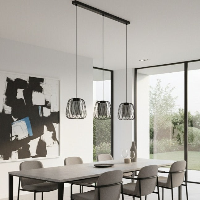 Lustra Suspendata FLORESTA Black 110CM NEAGRA / ABAJUR / 110CM Chandeliers