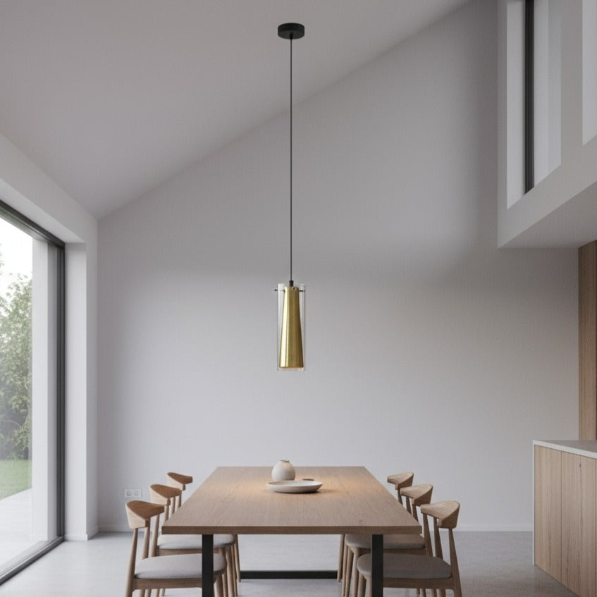 Pendul PINTO GOLD Gold & Black 1xE27 Eglo Ø11CM