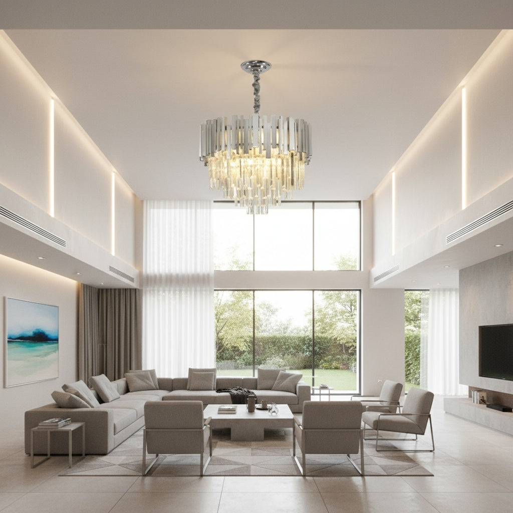 Candelabru Cristal Silver MAXI