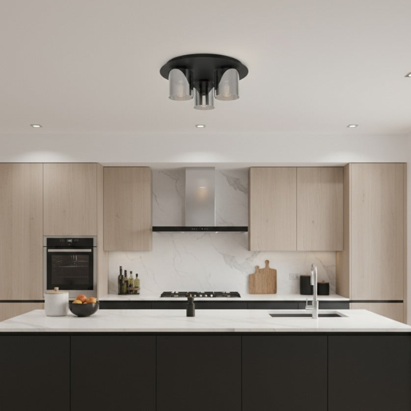 Lustra GOROSIBA 1 Black 3xE27 Eglo Ø45CM