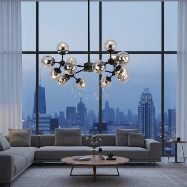 Lustra Abajur Transparent Black RAXO NEAGRA / ABAJUR Chandeliers