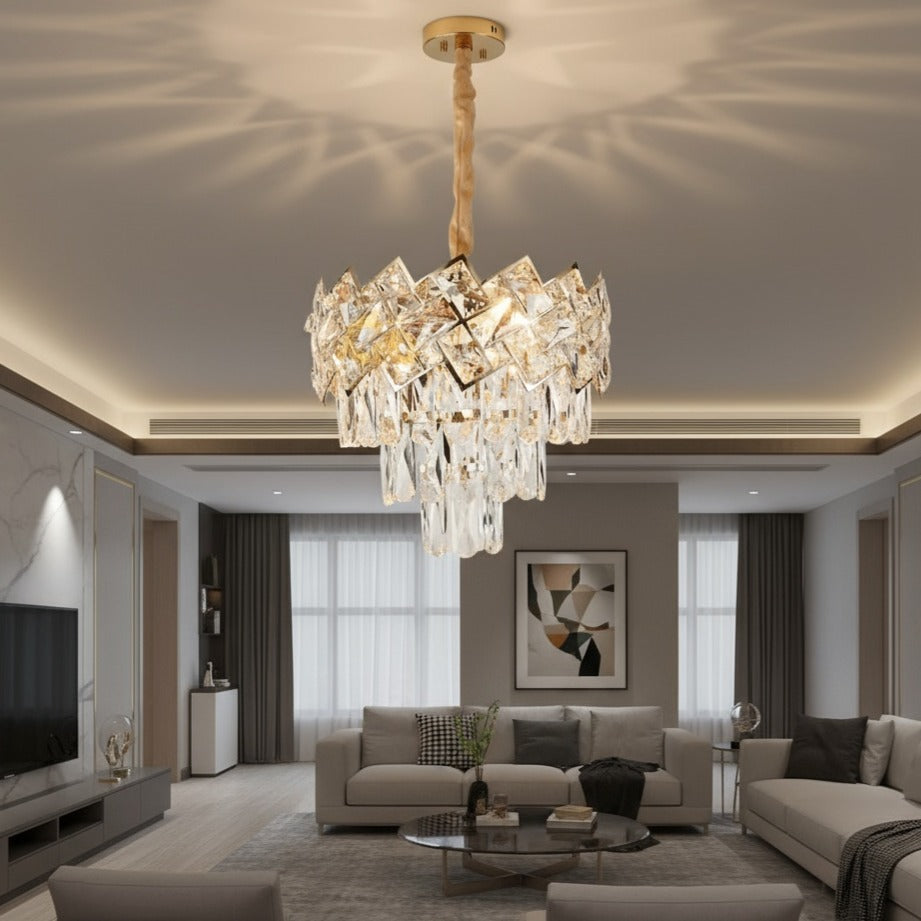 Candelabru Cristal MALLI Gold ⌀30CM Chandeliers Crystal