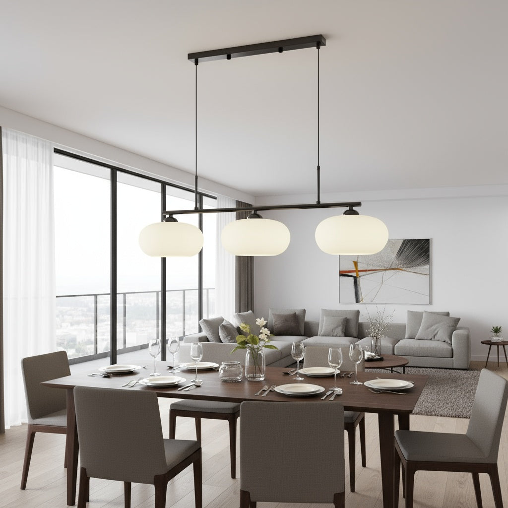 Lustra MALA Black Abajur MAT 3XE27 Chandeliers