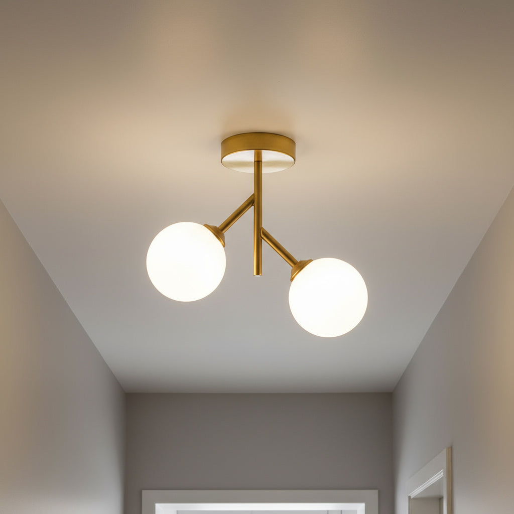 Lustra Abajur TIAN 2xE27 Gold