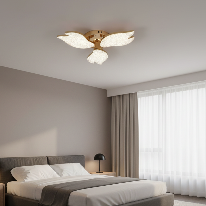 Lustra Mini JIBO Gold Echivalent 300W Telecomanda