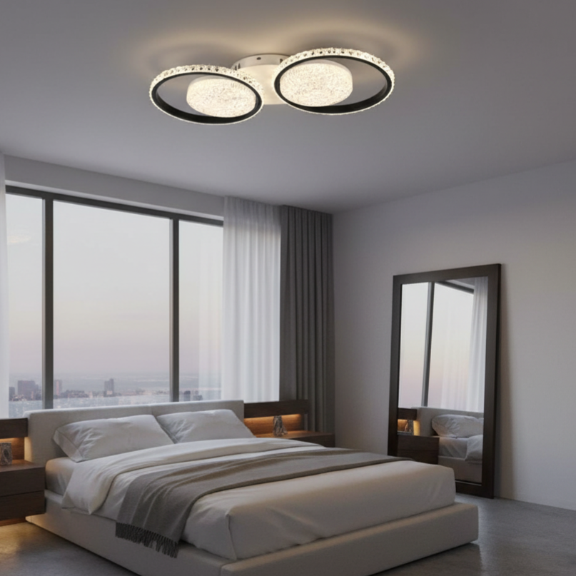 Lustra Mini LEMYA White Echivalent 500W Telecomanda