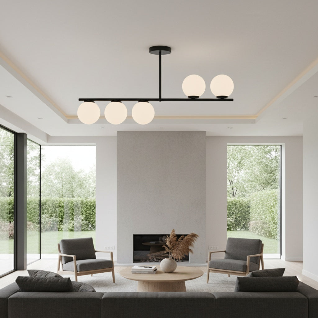 Lustra VENERA Abajur MAT BLACK 5XE27 Chandeliers